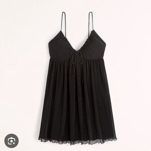 Abercrombie Plisse / pleated Babydoll dress